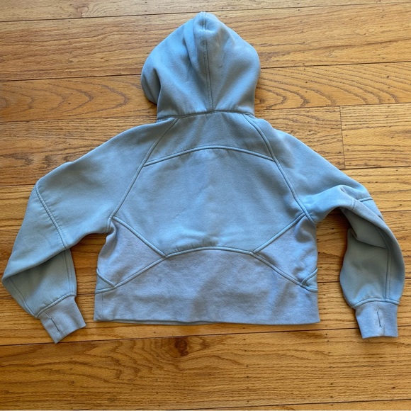 Lululemon half Zip up Crop Hoodie Womens XS/Small Light Blue - Picture 4 of 5